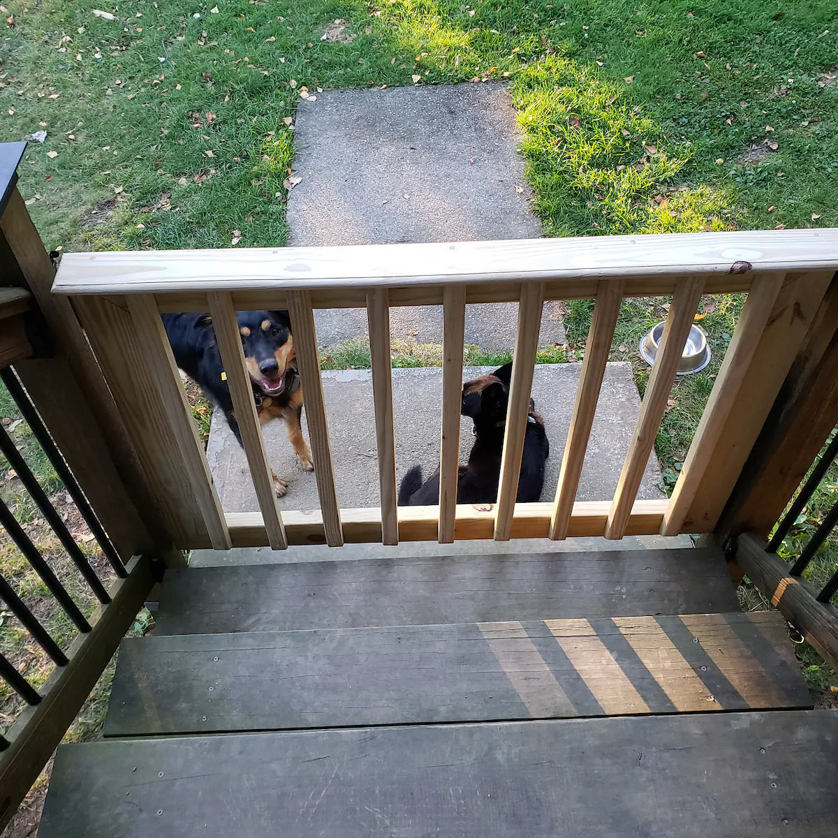 Single Wooden Patio Gate – Custom Outdoor Gate for Dogs & Babies