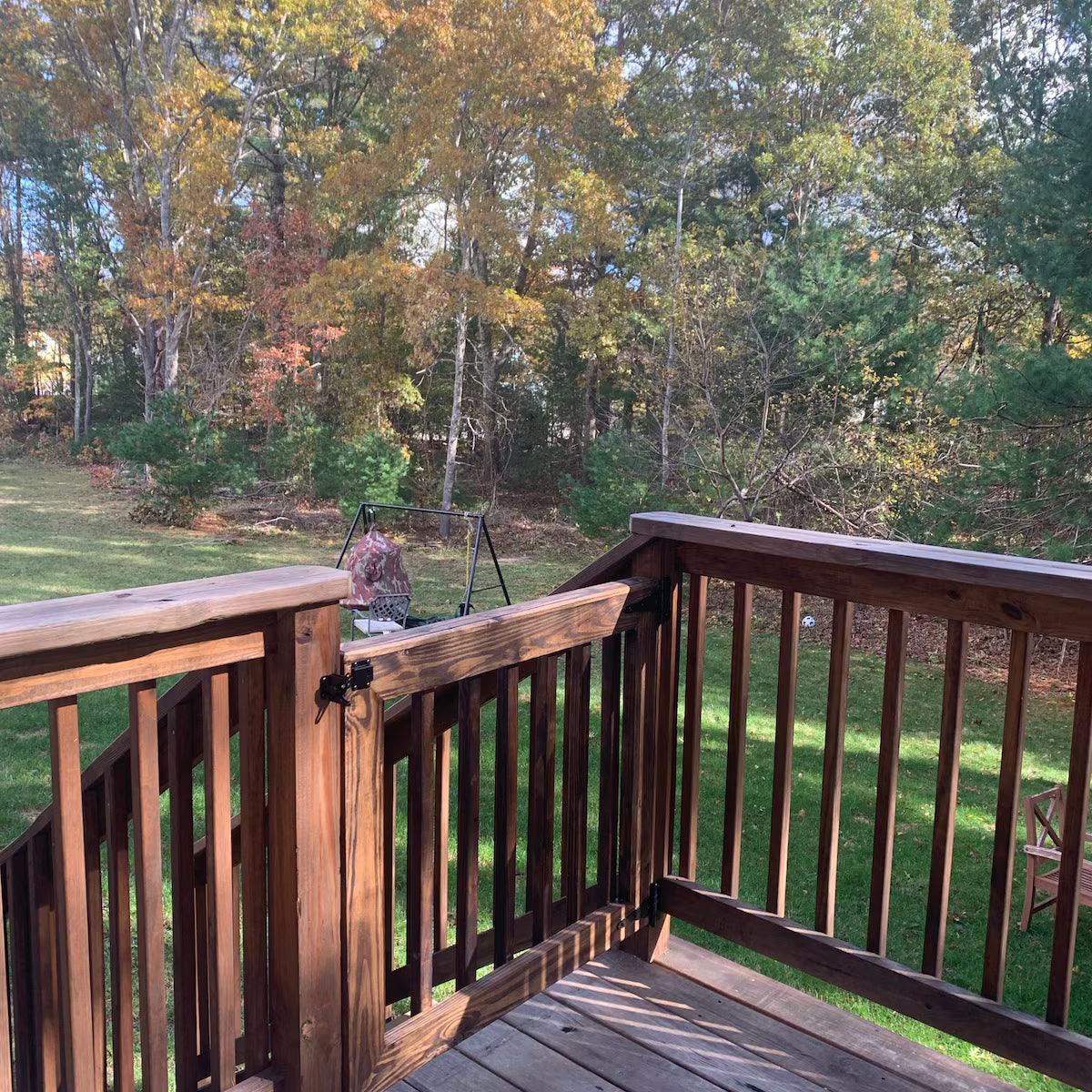 Single Wooden Patio Gate – Custom Outdoor Gate for Dogs & Babies